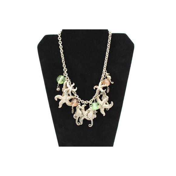 B0 Flawless KIRKS FOLLY Treasures Of The Sea Seahorse Starfish Necklace - Picture 1 of 8